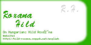 roxana hild business card